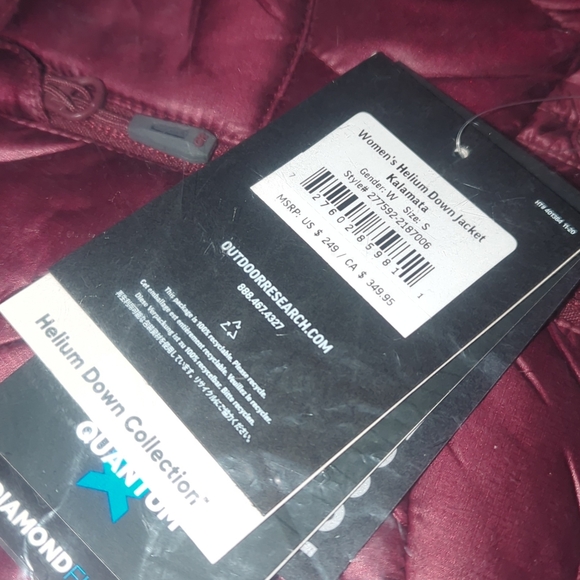 Outdoor Research Women's Puffer Jacket - Burgundy - Picture 2 of 2